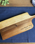 Medium Live Edge Handled Bread Board by Tuckahoe Hardwoods