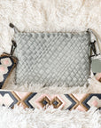 The Bella Woven Neoprene Crossbody - Gray by Babs+Birdie