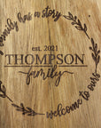 Large Live Edge Bowl - Anniversary Engraving by Tuckahoe Hardwoods