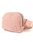 The Lennon Sherpa Belt Bag, Sling Bag, Waist Bag | Light Pink by Babs+Birdie