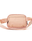 The Lennon Sherpa Belt Bag, Sling Bag, Waist Bag | Light Pink by Babs+Birdie