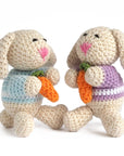 Crochet Bunny Ornament - set of 4 by Melange Collection