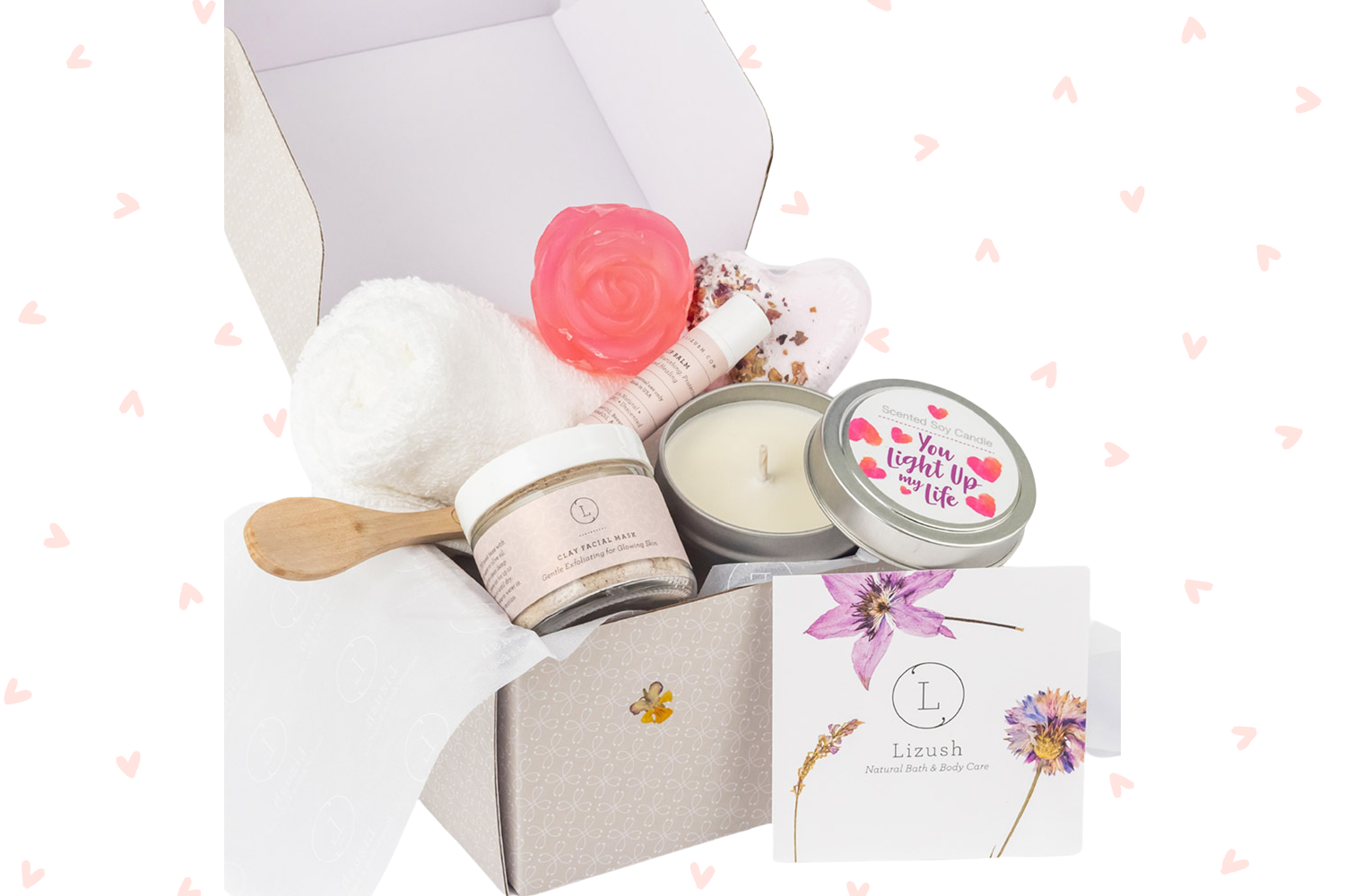 Cute LOVE Special Gift Box, Natural Skincare Gift Box, Mother&#39;s Day Gift, BFF, Sister