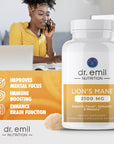 Lions Mane Mushroom Capsules by Dr Emil Nutrition