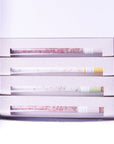 Natural Bath Salts Gift set in 8 Glass Tubes, Luxurious Bath Experience
