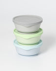 Start Solids: Bowls and Lids 3-Pack - Solid Hipster by Miniware