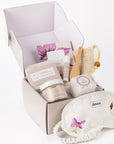 Lavender bath and body set, Natural skincare appreciation gift box