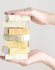 Set of  6 Handmade cold process ,Natural Soap Bars in gift Set box
