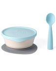 First Bites Self-Feeding Set - Vanilla + Aqua by Miniware