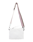 The Bella Woven Neoprene Crossbody - True White by Babs+Birdie