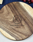 Small Round Charcuterie Board by Tuckahoe Hardwoods