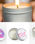 Trio of Tin Soy Candle - Scented with Bergamot and Lavender Essential oils