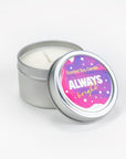 Tin Soy Candle - Scented with Bergamot and Lavender Essential oils