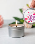 Trio of Tin Soy Candle - Scented with Bergamot and Lavender Essential oils