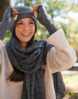 Charcoal Essential Knit Alpaca Beanie by SLATE + SALT