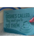 The DISHES CALLED, they want you to DO THEM by Soak iT Up