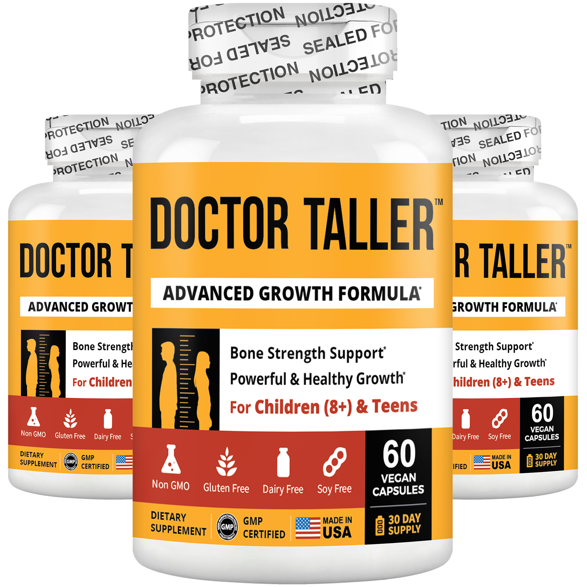 Doctor Taller, For Children (8+) &amp; Teens, 60 Vegan Capsules by NuBest Nutrition®