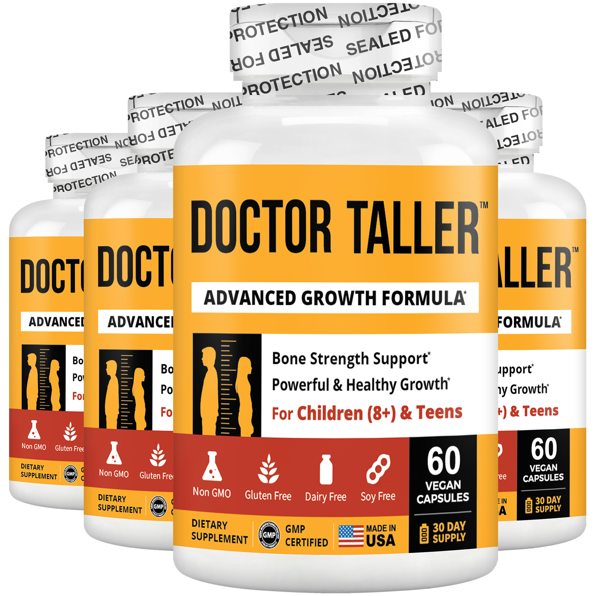 Doctor Taller, For Children (8+) &amp; Teens, 60 Vegan Capsules by NuBest Nutrition®