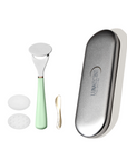 LUNAESCENT Touch-Free Skincare Applicator with Spatula + Carry Case with Mirror