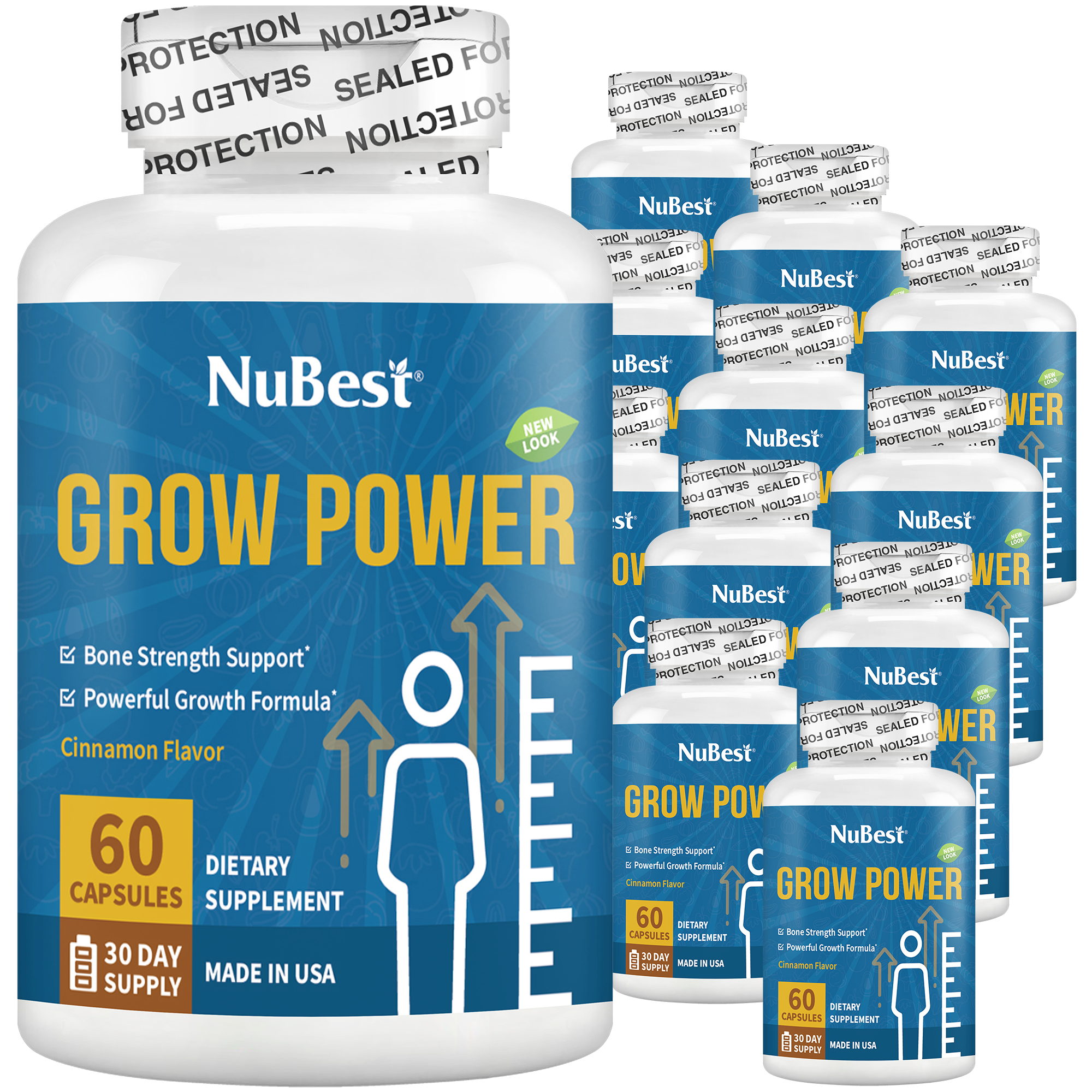 Grow Power, For Children &amp; Teens, 60 Capsules by NuBest Nutrition®