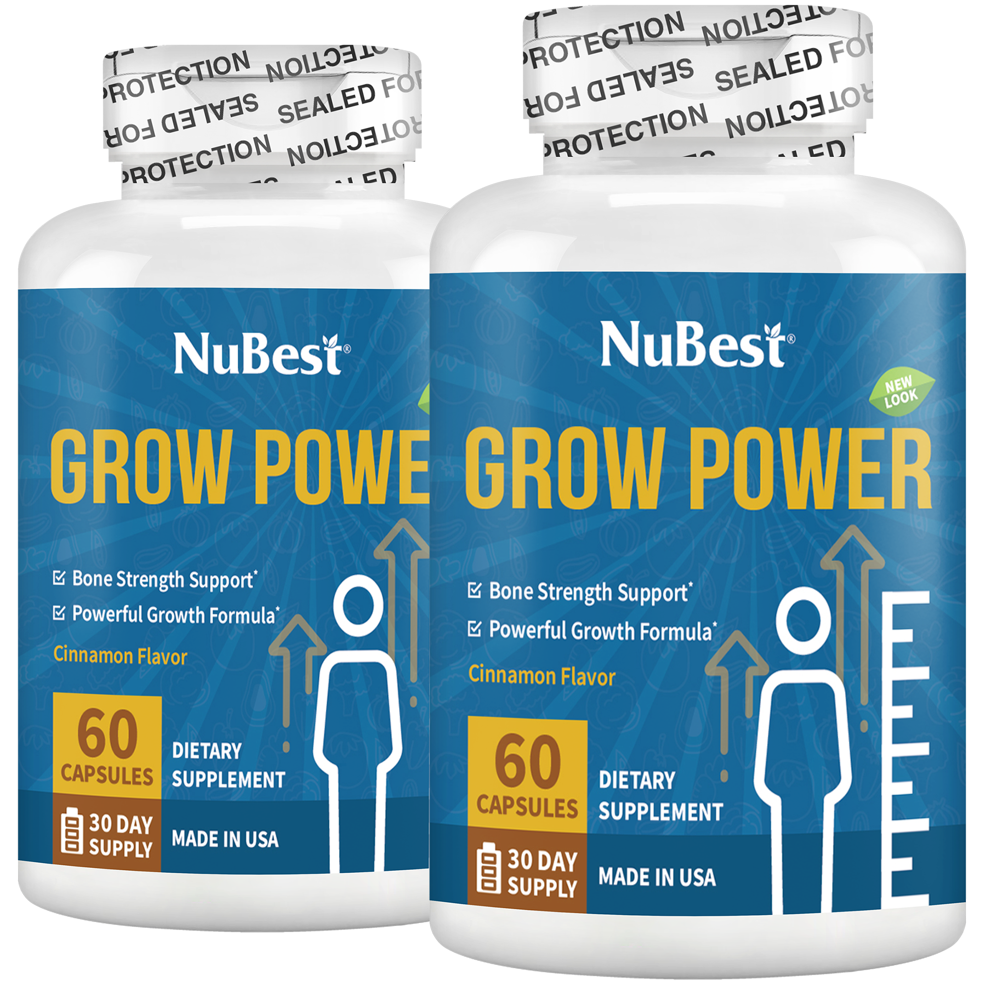 Grow Power, For Children &amp; Teens, 60 Capsules by NuBest Nutrition®