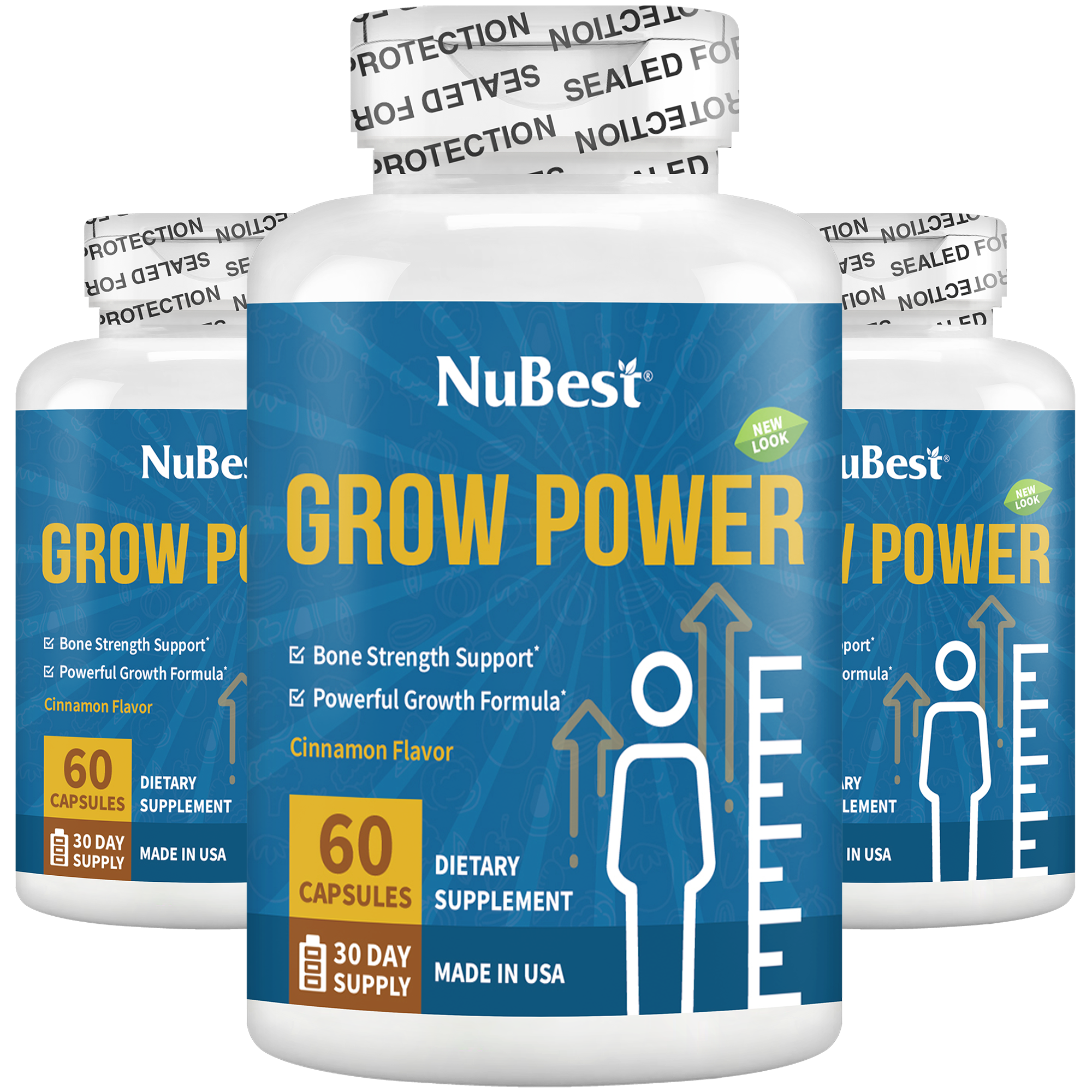 Grow Power, For Children &amp; Teens, 60 Capsules by NuBest Nutrition®