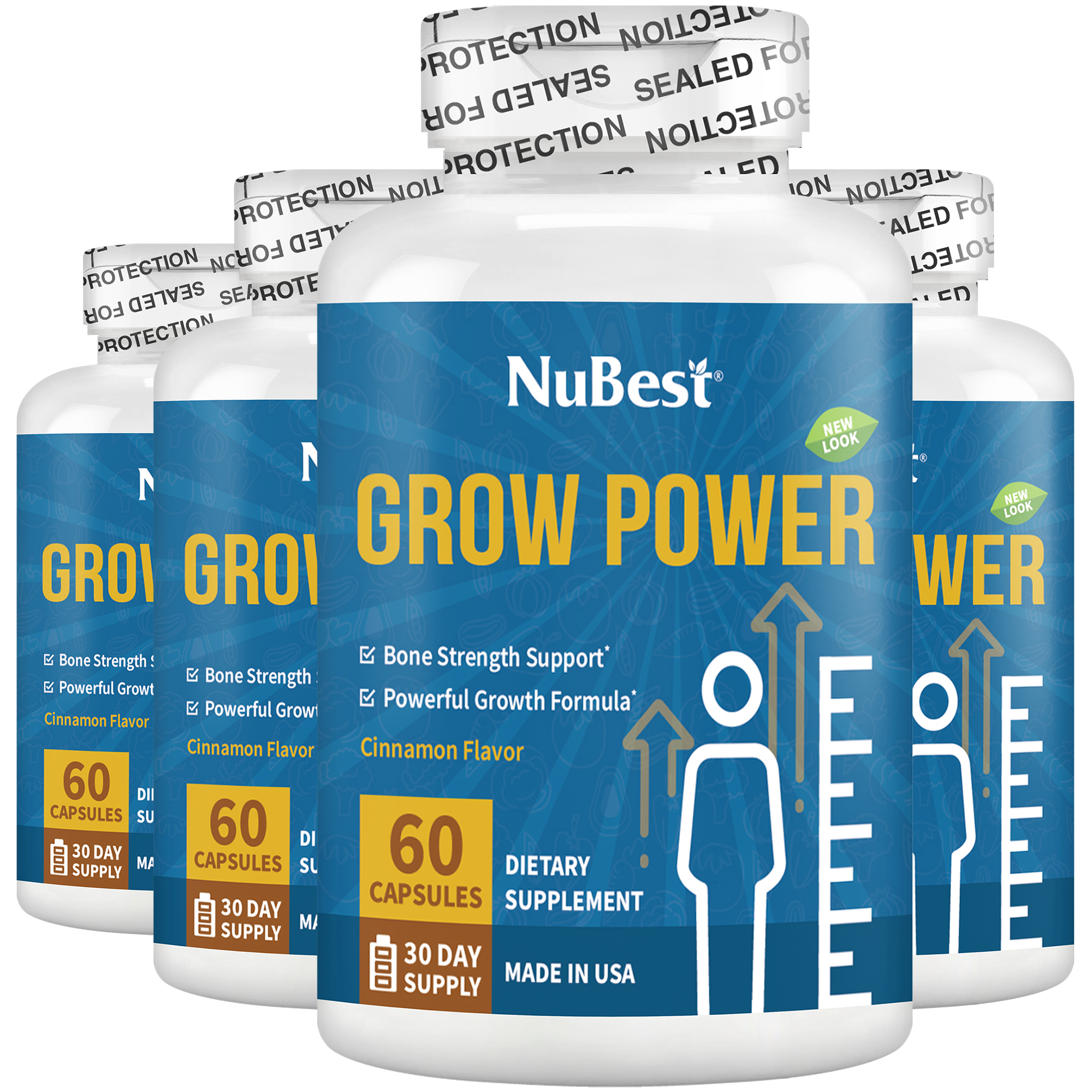 Grow Power, For Children &amp; Teens, 60 Capsules by NuBest Nutrition®