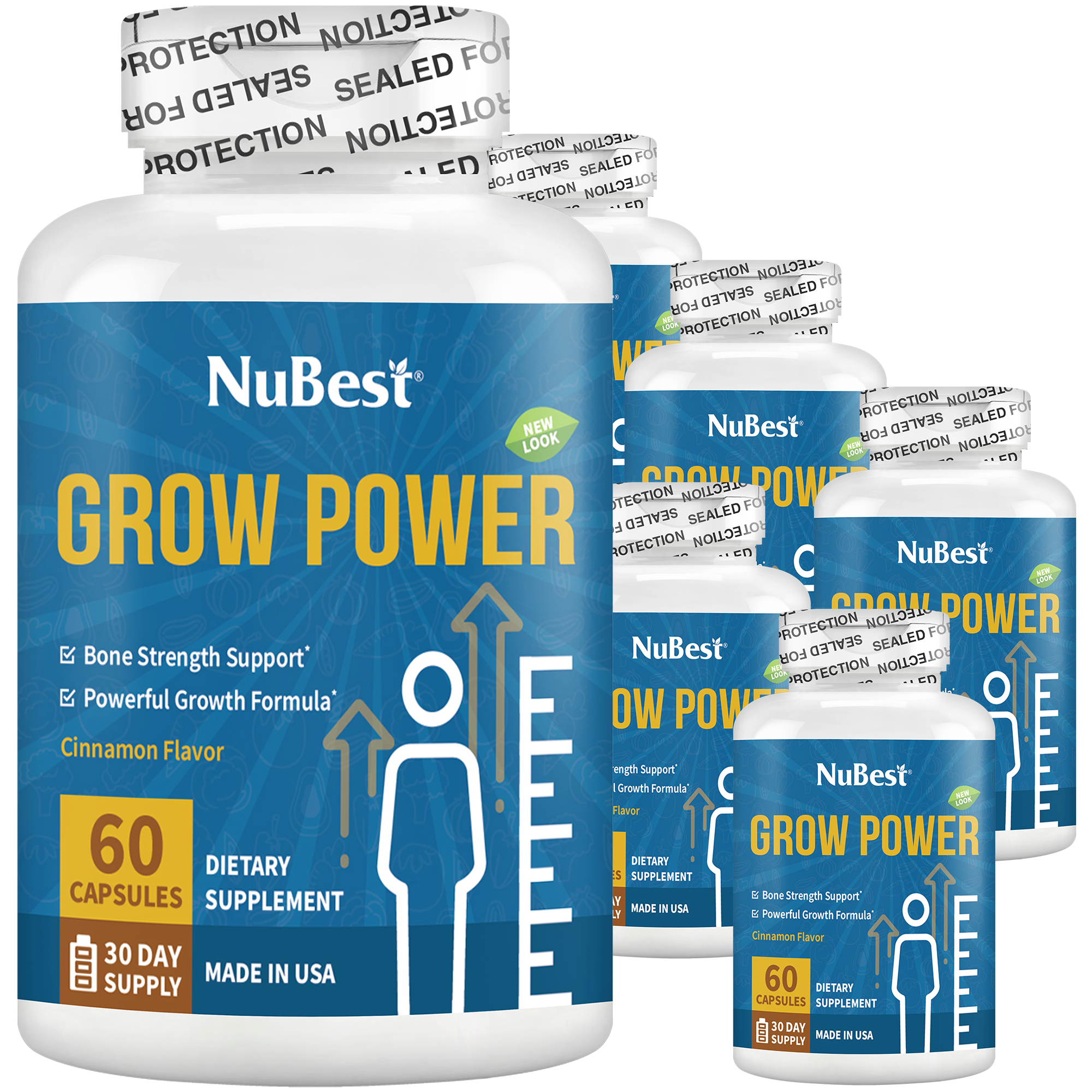 Grow Power, For Children &amp; Teens, 60 Capsules by NuBest Nutrition®