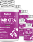 Hair Xtra, Premium Hair Growth Support for Men & Women, 60 Vegan Capsules by NuBest Nutrition®