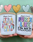 Teacher and Nurse appreciation candles by HoneydewCandleCo