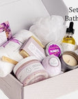 Lizush All Natural Lavender Gift Box with Bath Bomb and Shower Steamer - bath & body products