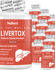 LiverTox, Advanced Formula for Liver Detox, Cleanse & Digestion, 60 Vegan Capsules by NuBest Nutrition®