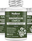 NuBest Magnesium Complex, Advanced Formula For Relaxation, Bone & Muscle Health, Overall Wellness, 90 Vegan Capsules by NuBest Nutrition®