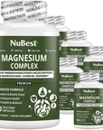 NuBest Magnesium Complex, Advanced Formula For Relaxation, Bone & Muscle Health, Overall Wellness, 90 Vegan Capsules by NuBest Nutrition®