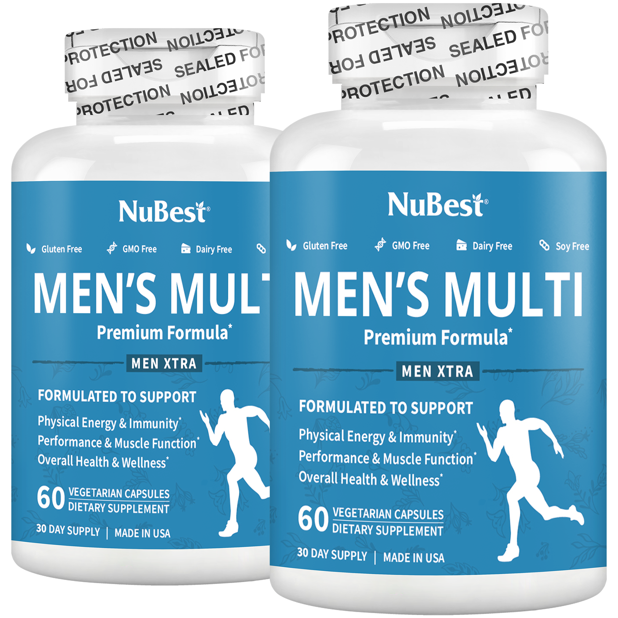 Men&#39;s Multi, Men Xtra, Energy, Immunity &amp; Health Boost, 60 Vegan Capsules by NuBest Nutrition®