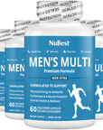 Men's Multi, Men Xtra, Energy, Immunity & Health Boost, 60 Vegan Capsules by NuBest Nutrition®