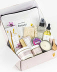 Spa Gift Box, Natural Lavender Bath & Body Relaxing Package for Friend