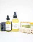 Fresh earthy Natural skincare set, Eucalyptus bath and body, Men Grooming kit/Body oil