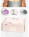Trio of Tin Soy Candle - Scented with Bergamot and Lavender Essential oils