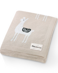 Luxury Knit Llama Swaddle Baby Blanket by Bleu La La