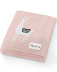 Luxury Knit Llama Swaddle Baby Blanket by Bleu La La