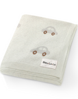 100% Cotton Luxury Knit Car Swaddle Blanket by Bleu La La