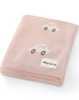 100% Cotton Luxury Knit Car Swaddle Blanket by Bleu La La