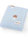 Luxury Knit Mushroom Swaddle Baby Blanket by Bleu La La