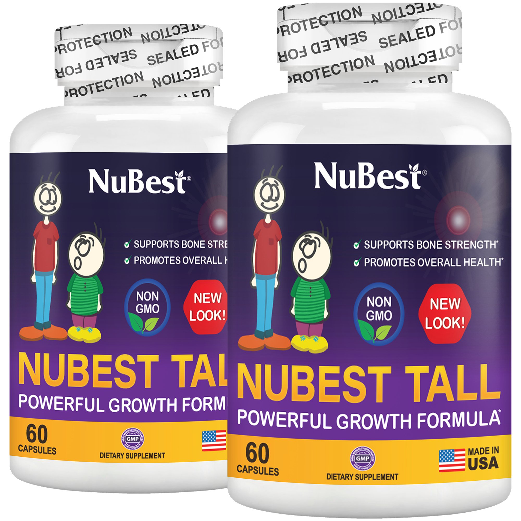 NuBest Tall, Powerful Growth for Kids &amp; Teens (5+), Non-Milk Drinkers, 60 Capsules by NuBest Nutrition®