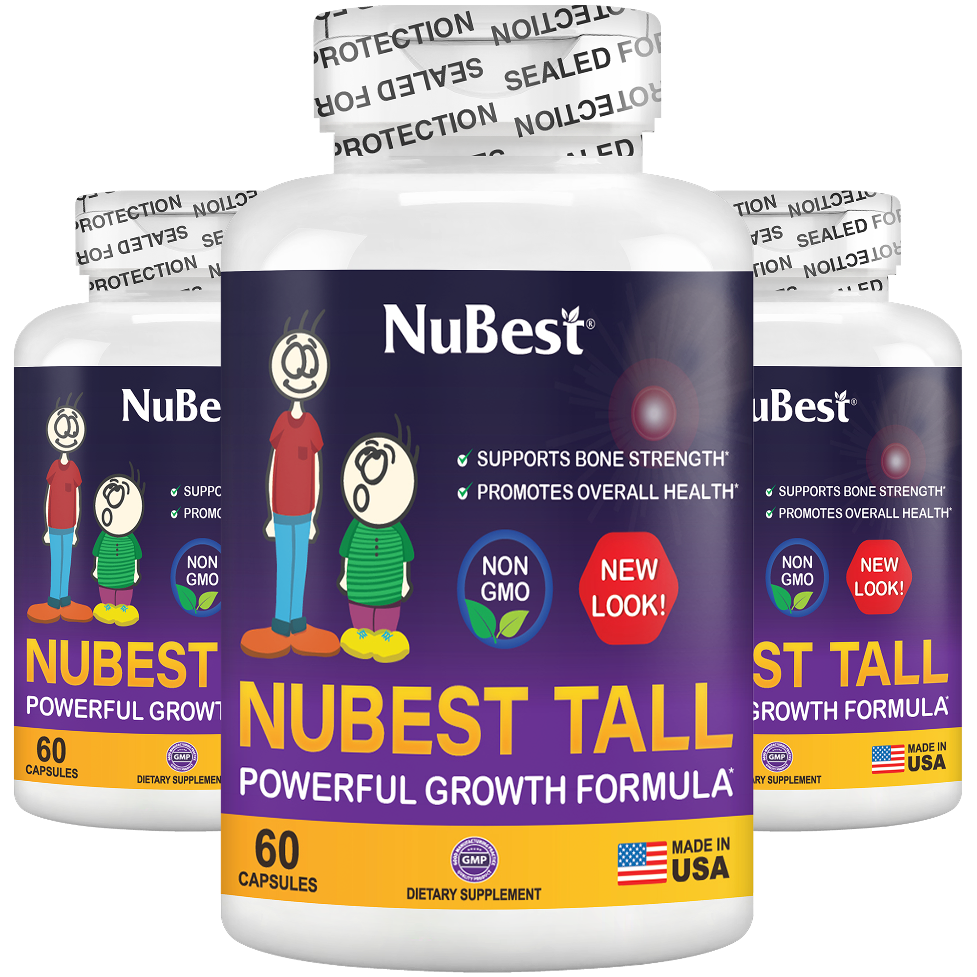 NuBest Tall, Powerful Growth for Kids &amp; Teens (5+), Non-Milk Drinkers, 60 Capsules by NuBest Nutrition®