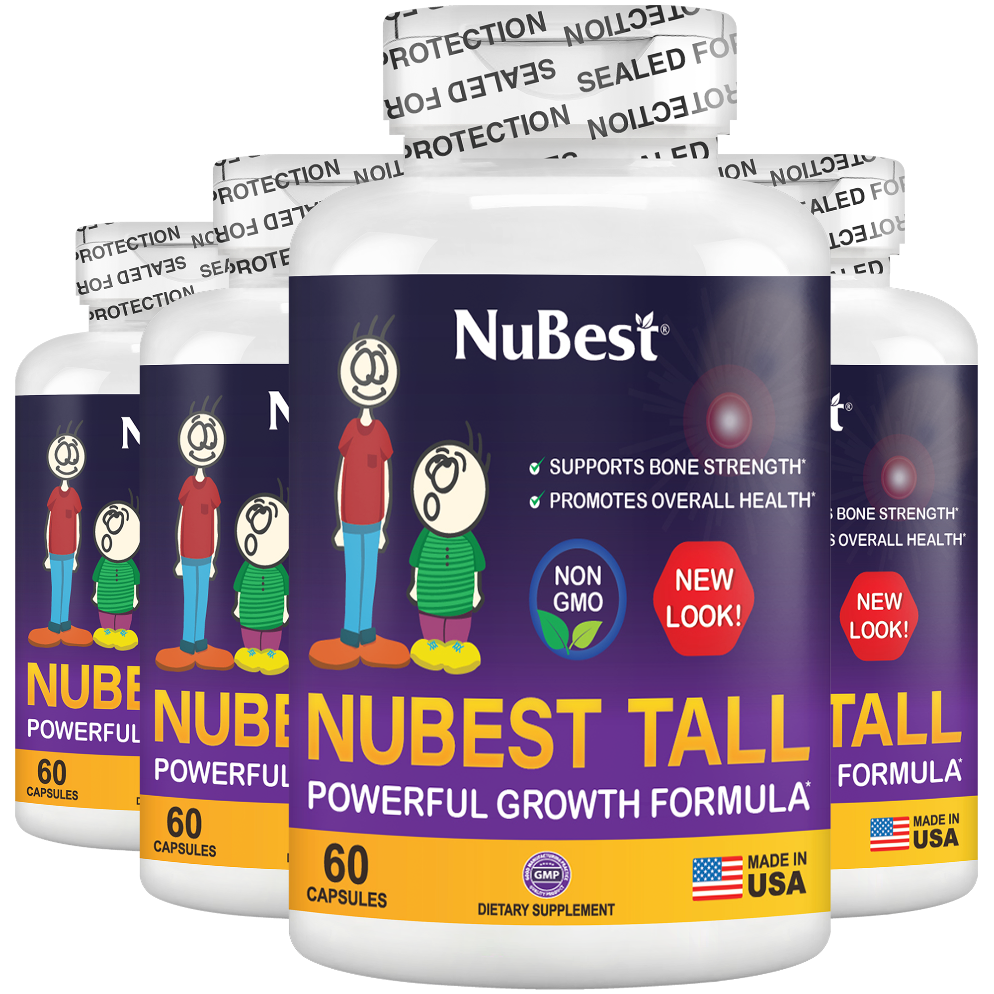 NuBest Tall, Powerful Growth for Kids &amp; Teens (5+), Non-Milk Drinkers, 60 Capsules by NuBest Nutrition®