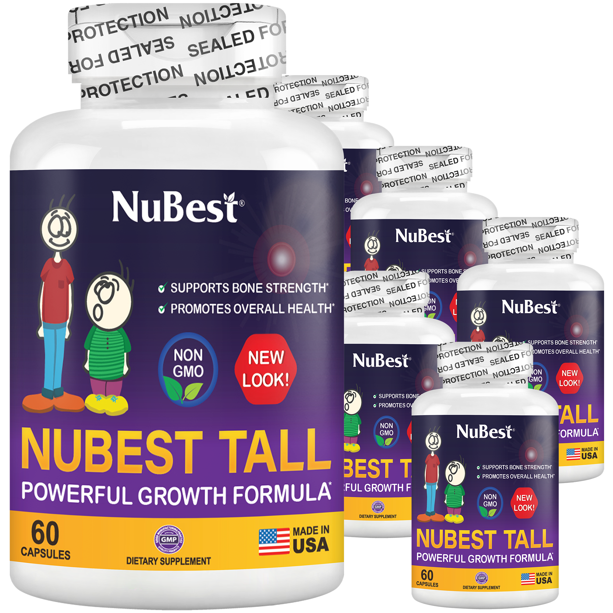 NuBest Tall, Powerful Growth for Kids &amp; Teens (5+), Non-Milk Drinkers, 60 Capsules by NuBest Nutrition®