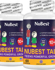 NuBest Tall 10+, Powerful Growth for Kids & Teens (10+), Milk Drinkers, 60 Capsules by NuBest Nutrition®