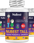 NuBest Tall 10+, Powerful Growth for Kids & Teens (10+), Milk Drinkers, 60 Capsules by NuBest Nutrition®